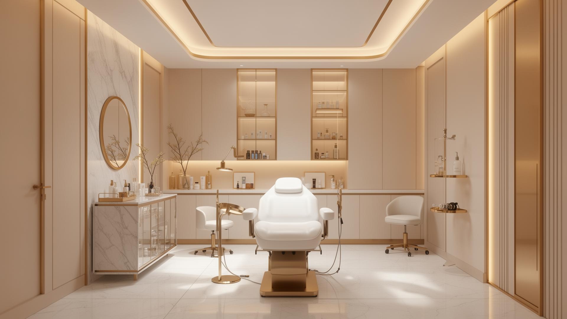 Luxurious aesthetic clinic interior